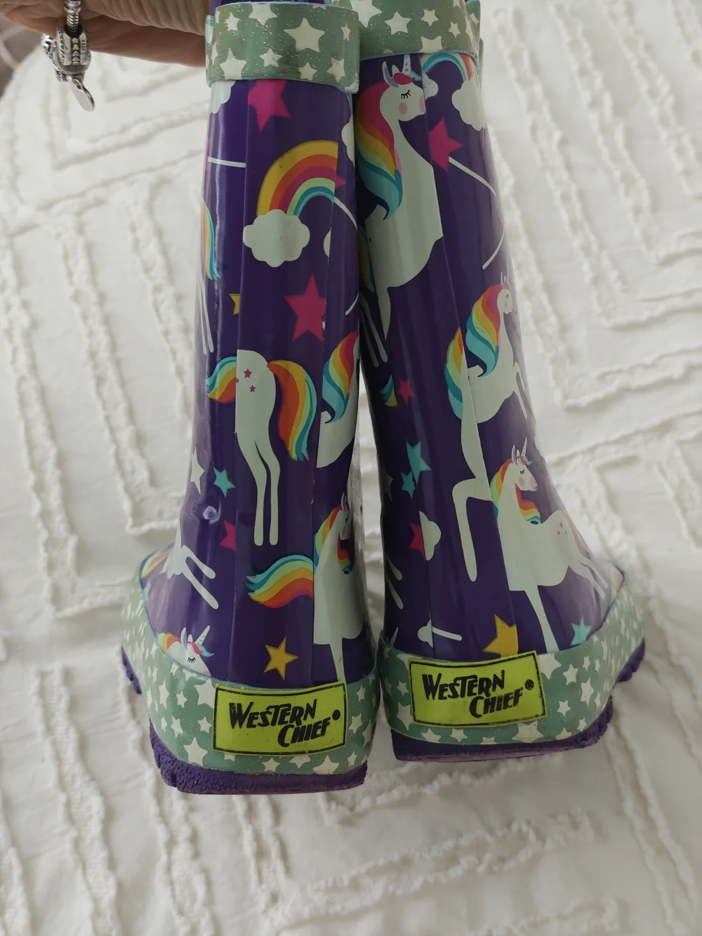 Kids Purple Unicorn Rain Boots Girls
